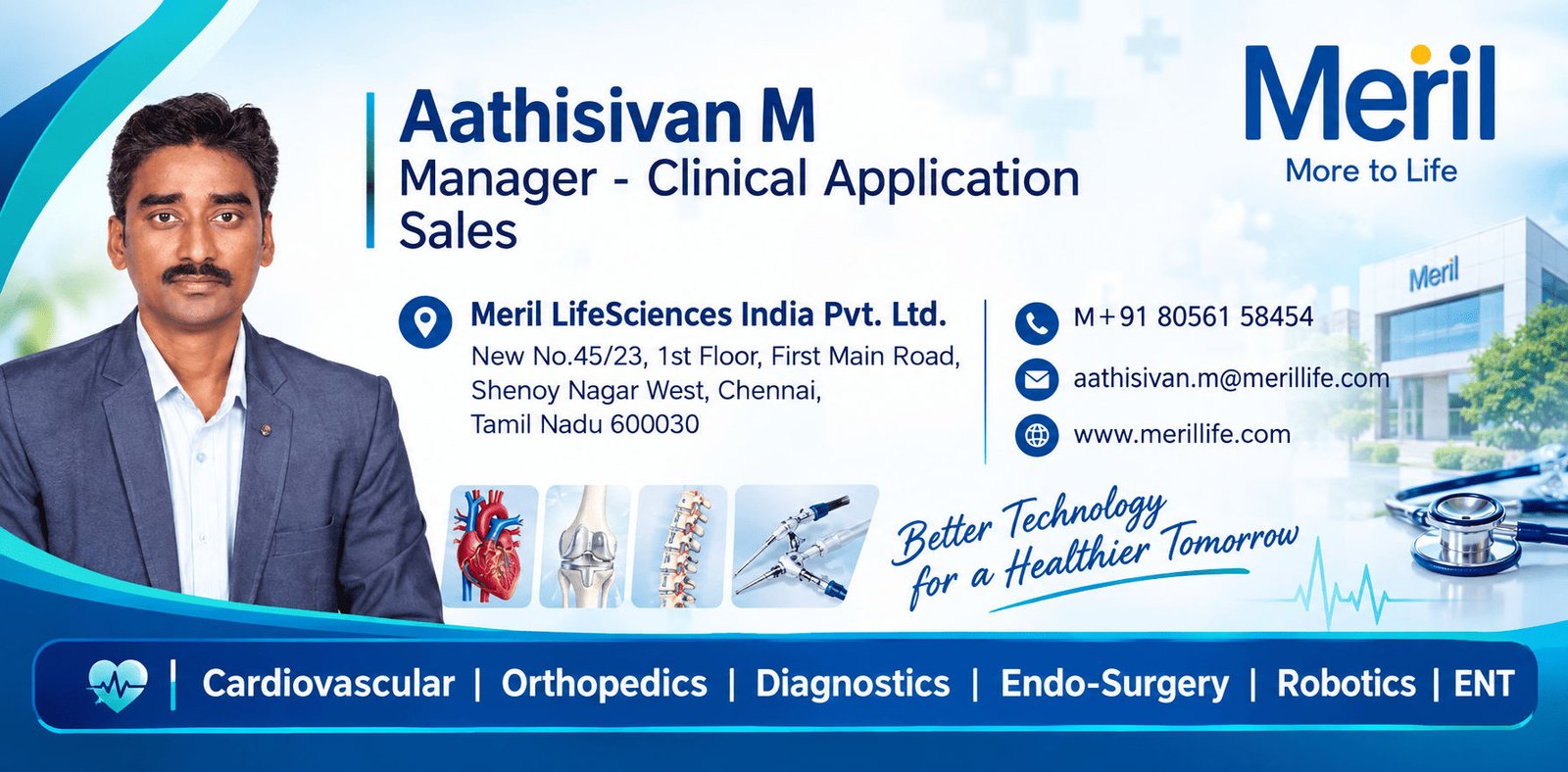 Mr.Aathisivan M. (Manager - Clinical Application Sales)